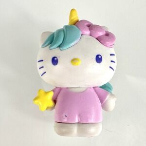 Hello Kitty Unicorn Costume Pink Bow 1.5" Mini Figure‎ Sanrio